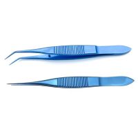 Titanium Forceps Ophthalmic Micro Tweezers Double Eyelid Tweezers 108Mm Ophthalmic Surgical Instrument Microcosmetic Forcep