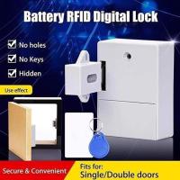 Smart sensor invisible induction lock IC card smart electronic lock wardrobe furniture cabinet locker privacy storage security