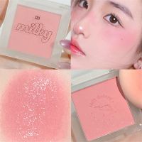 Soft Matte Blush On Cheek Water Proof Mini แบบพกพา Natural Blush Palette พีชสีชมพูสีแดง Rouge Cheek Tint กันน้ำ Long-Lasting Nude แต่งหน้าเครื่องสำอางแต่งหน้า