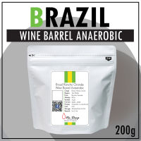 เมล็ดกาแฟคั่ว บราซิล ฮันโช่ แกรนด์เด ไวน์ บราเรล อานาแอโรบิค Brazil Rancho Grande Wine Barrel Anaerobic Coffee Bean 200g