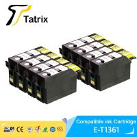 Tatrix 8ชิ้น T1361 136ที่รองรับตลับหมึกสำหรับ Epson Workforce K101 K201เครื่องพิมพ์อิงค์เจ็ท K301