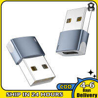 Usb 2.0ไปยัง Type-C อะแดปเตอร์ตัวเมียที่มีไฟ Led 480mbps เชื่อมต่อตัวแปลงชาร์จรับส่งข้อมูล