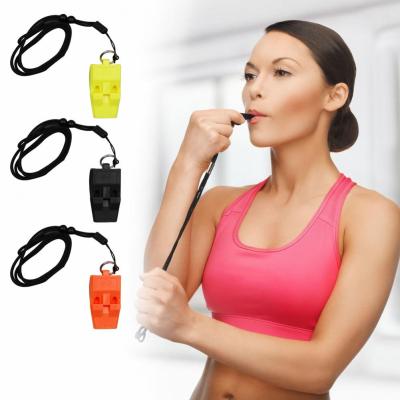 Colored Referee Whistle Compact Loud Crisp Fitness Whistle Sound High Decibel Basketball Soccer Training Whistle Sports Supplies Survival kits