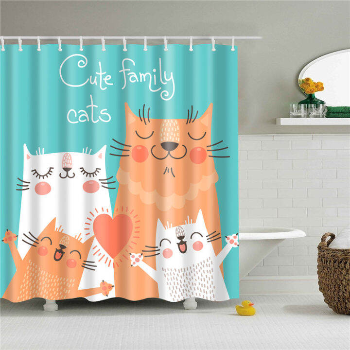 funny-shower-curtains-bathroom-curtain-with-hooks-decor-waterproof-cat-dog-3d-bath-180-180cm-creative-personality-shower-curtain