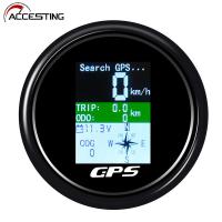 85Mm Digital GPS Speedometer Gauge MPH Knots Km/H Adjusted Speed Gauge With Antenna Set For Boat Car Motorcycle Odometer