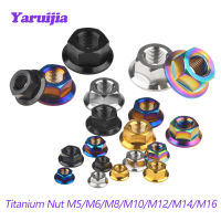 Yaruijia Titanium Nut M5/M6/M8/M10/M12/M14/M16 Flange Nut Screw Bolt for Motorcycle Bicycle Bike-SJK STORE