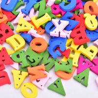 ▥■ 100Pcs DIY Digital Display Cute Letters Numbers Wooden Alphabet Embellishments Scrapbooking Craft Cardmaking Supplies