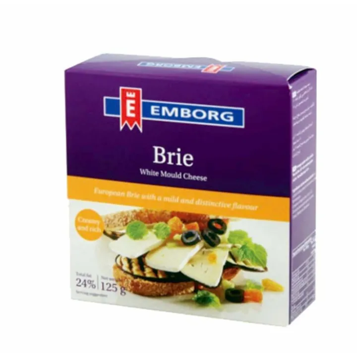 โปรคุ้ม ถูกดี เอ็มบอร์ก เดนิช บรีชีส 125 กรัม Brie White Mould Cheese 125g สุดคุ้ม เก็บ