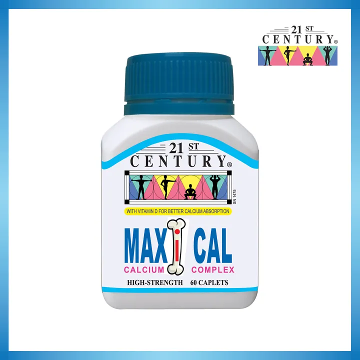 21st Century Maxi Cal (60's), Calcium + Vitamin D