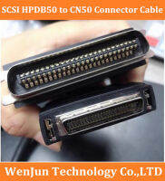 SCSI HPDB50ชายกับ CN50ชายเชื่อมต่อสายเคเบิ้ล HPDB 50pin เพื่อ CN50pin สำหรับสแกนเนอร์1.8เมตร