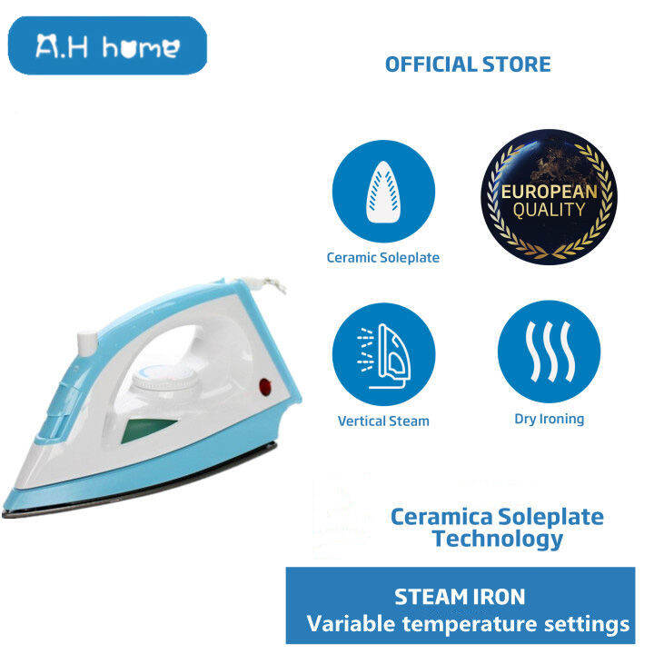 A.H home Mini Electric iron 1000W quickly heats the portable steam iron