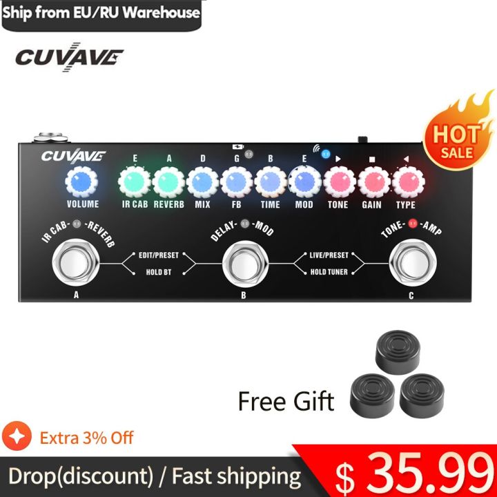 CUVAVE CUBE BABY Portable Multifunctional Electric Guitar Effect Pedal ...