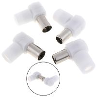 2pairs 90 Degrees TV Plug Jack For Antennas Male And Female TV RF Coaxial Male Plugs Adapter Right Angle Antennas Connectors Hot