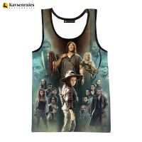 The Walking Dead 3D Printed Tank Tops Men Women Summer Fashion Casual Sleeveless Shirts Streetwear Oversized Tops Tees T-shirt