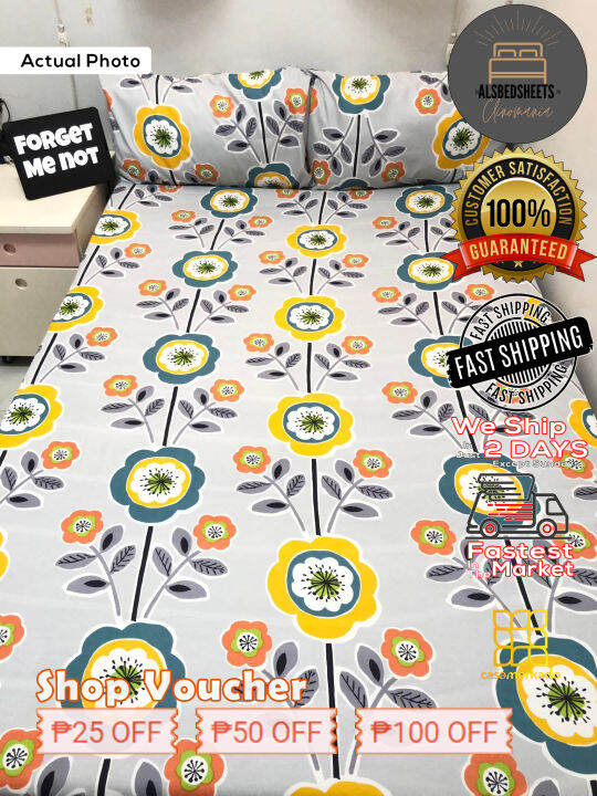 Me Not Bedsheets 100 Premium Canadian Cotton Bedsheets 3 in 1 AlsBedsheets Lazada PH