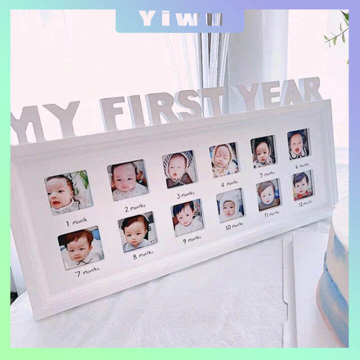First Year Photo Baby Frame baby monthly picture baby photo Frame Gift Baby Memory House