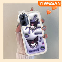 เคส Chenyyyka สำหรับ Realme C33 C33 C35 C55 Narzo Narzo N55 Narzo Narzo 50A Narzo Prime ดีไซน์ใหม่การ์ตูนน่ารัก Kuromi กระต่ายน้อยน่ารักเลนส์กล้องถ่ายรูปป้องกันเคสมือถือกันกระแทกและรอยขีดข่วนเคสป้องกัน