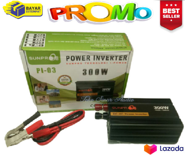 Power Inverter Sunpro 300 Watt Pl03 / Power Inverter DC to AC 300 Watt