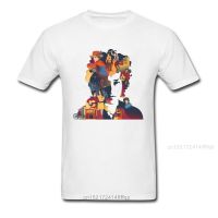 Bob Dylan Folk Singer Star Tour Concert Cartoon Portrait Print Men White T-Shirt Casual Style Short Sleeve Top T Shirt 【Size S-4XL-5XL-6XL】