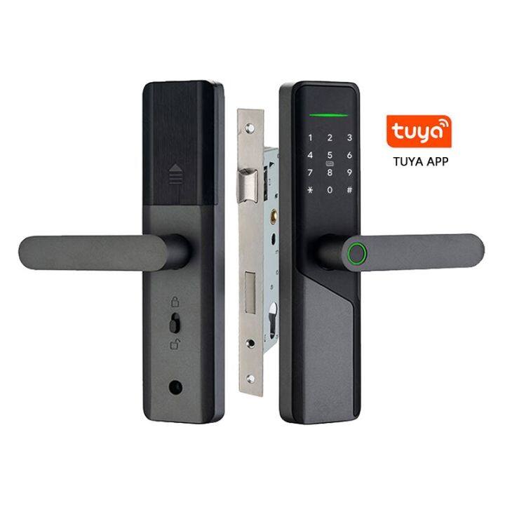 tiago-t3-tuya-โทรศัพท์โทรศัพท์-wifi-ปลดล็อคระยะไกลด้วยบัตรแม่เหล็กคีย์รหัสผ่านรหัสผ่านชั่วคราวประตูล็อคอัจฉริยะ