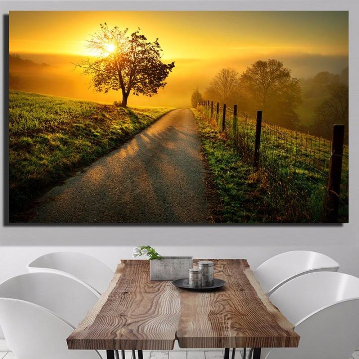 beautiful-sunset-scenery-painting-print-on-waterproof-canvas-large-size-wall-art-pictures-for-living-room-drop-shipping