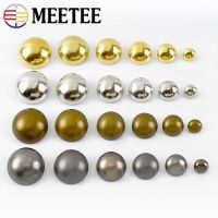 50Pcs Metal Buttons Antique Silver Copper Mushroom Button 10-25mm for Jacket Suit Shirt Coat Decoration Buckle Sewing Accessory