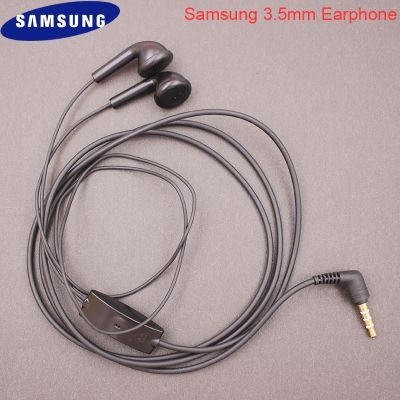 Y9 A71 A51 Samsung A50 A70 S8ของแท้,หูฟังแบบ In-Ear ชุดหูฟังพร้อมไมโครโฟนหูฟังสำหรับเล่นกีฬา3.5มม. สำหรับ Galaxy S6ขอบ S7 Note 8 9