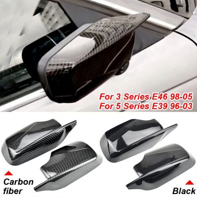 Car Side Door Rearview Side Mirror Cover Cap for BMW E46 316i 318i 318d 320d 320i 323i 325i 328i 330d 330i 330xi 1998 2005 ABS