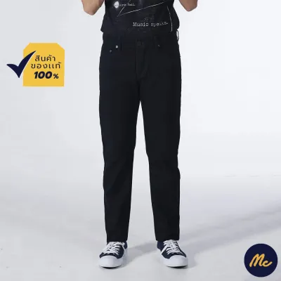 Mc Jeans กางเกงยีนส์ชาย กางเกงขายาว ทรงขาตรง ผ้ายีนส์สีดำ ทรงสวย คลาสสิค MBI2134