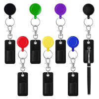 Badge Clips Pen Holder Retractable Pull Badge Reel Clips Pen HolderKeychain ID Name Tag Card Badge Holder Card Holder