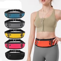 ▫▫™ Sports running waist bag for men and women outdoor fitness running bag stretch invisible ultra-thin waterproof waist bag