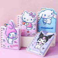 ✼ Kawaii Sanrio Kuromi Coil Book Cinnamoroll Hello Kitty My Melody Creative Cartoon Notebook Diary Student Notepads Child Gift