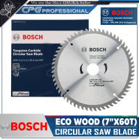 BOSCH ใบเลื่อย ใบเลื่อยวงเดือน ตัดไม้ Eco (7 นิ้ว x 60 ฟัน) รุ่น 2 608 644 318