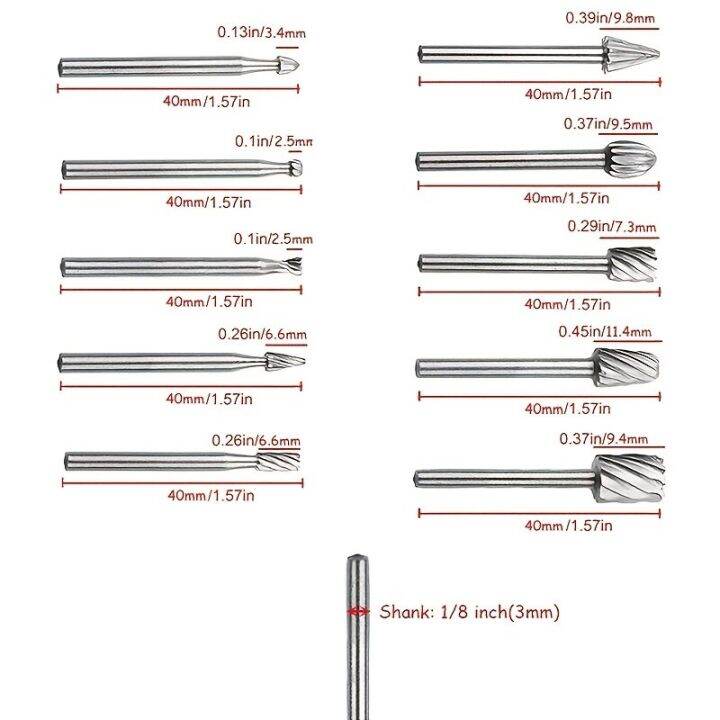 rotary-router-milling-cutter-20pc-3mm-shank-hss-routing-bits-burr-wood-plastic-carving-tool-kit-woodworking-accessory-for-dremel-drills-drivers