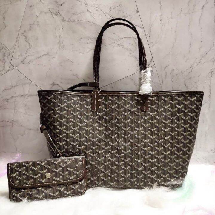 Ready Stock Goyard Star Same Style Dog Tooth Bag Vegetable Basket Large ...