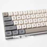 1Set Personalized Minimalist White Gray English Japanese Keycap PBT DYE-SUB Keycap XDA Profile For Mechanical Keyboard MX Switch