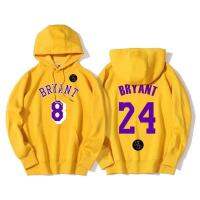 2023 NEWMen Hoodies แฟนบาสเกตบอล Bryant 8 24กีฬาพิมพ์เสื้อ Crewneck กีฬา Hooded Casual Tops ฤดูใบไม้ผลิ Pullover