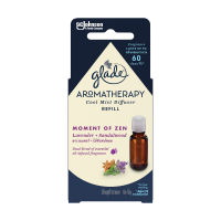 รีฟิลเครื่องพ่นสเปรย์ GLADE AROMATHERAPY COOL MIST DIFFUSER 16.8ml กลิ่นลาเวนเดอร์และไม้จันทน์หอม เครื่องพ่นสเปรย์อัตโนมัติ เครื่องกระจายความหอม สเปรย์ปรับอากาศเกลด น้ําหอมปรับอากาศในห้อง สเปรย์ดับกลิ่นห้อง สเปรย์ฉีดห้อง