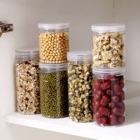 Kitchen Transparent Storage Box Sealed Jar Grains Beans Storage Organizer Food Container Refrigerator Storage Boxes Plastic Pot