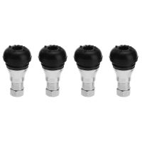 4Pcs Tubeless Wheel Tyre Tyre Valve Stem Cap Kit Metal Rubber Stem Cap Kit Valve Stem Cap Covers