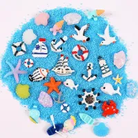 Kawaii Flatback DIY ferry Lifebuoy starfish Resin Cabochons Flat Back Scrapbooking Embellishment Decoration Crafts Making