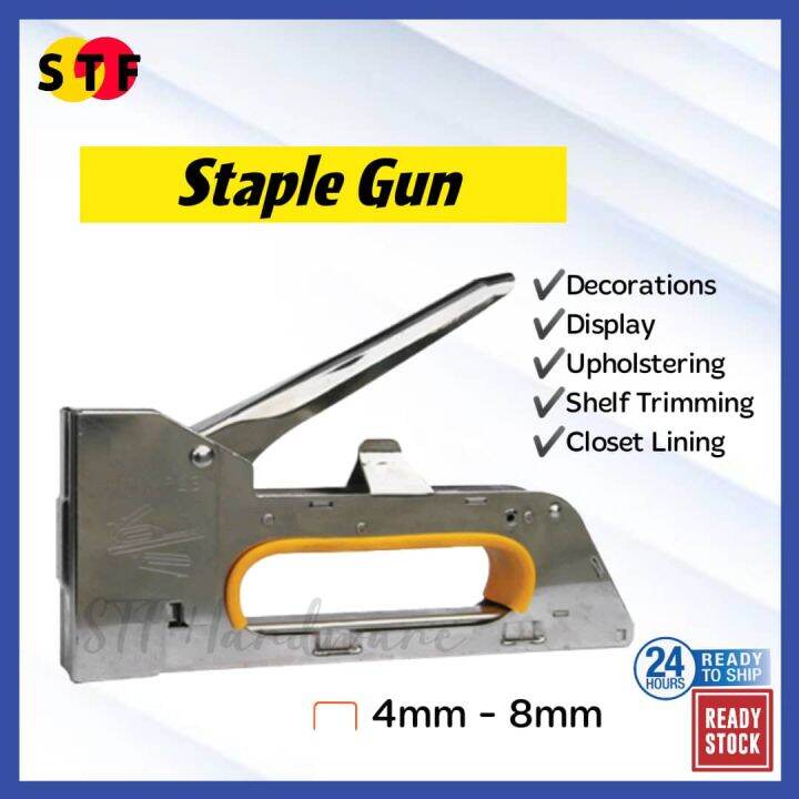 Manual Hand Stapler Tacker Staple Rapid Gun 6mm 8mm for Furniture