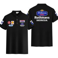 honda Joint Lothmans Rothmans Motorcycle POLO Shirt T-Shirt Lovers Riding Short Sleeves