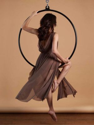 ✴ aerial yoga rotating ring dance hoop single point