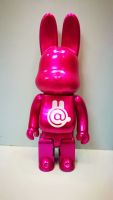 Bearbrick หมี Chiaki พันปีรุนแรงหมีกระต่ายสีทองมือของเล่นที่สามารถเคลื่อนย้ายรุ่น400%