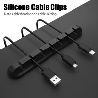Cable Organizer Silicone USB Cable Winder Desktop Tidy Management Clips Cable Holder for Mouse Headphone Wire Organizer