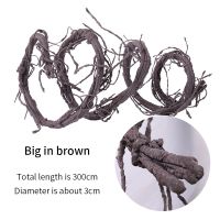 300cm Artificial Fake Tree Twig Plants Branches Liana Wall Hanging Rattan Plastic Flexible Flower Vine Wedding Garden Decoration