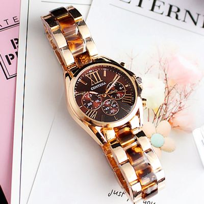 （A Decent035）Hot Women 39; S Wrist2022 LuxuryContena LadiesWatch AlloyFemale Clock Wristwatch Reloj Mujer