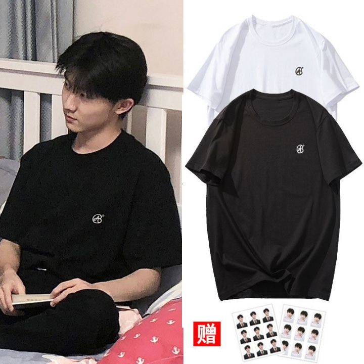 ❤现货高品质❤TNT Ma Jiaqi black T-shirt era Youth League boys and