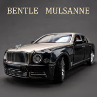 1:24 Mulsanne ล้อแม็กหรูหรารถรุ่น D Iecasts และของเล่นยานพาหนะโลหะรถรุ่นจำลองเสียงและแสงคอลเลกชันของขวัญเด็ก